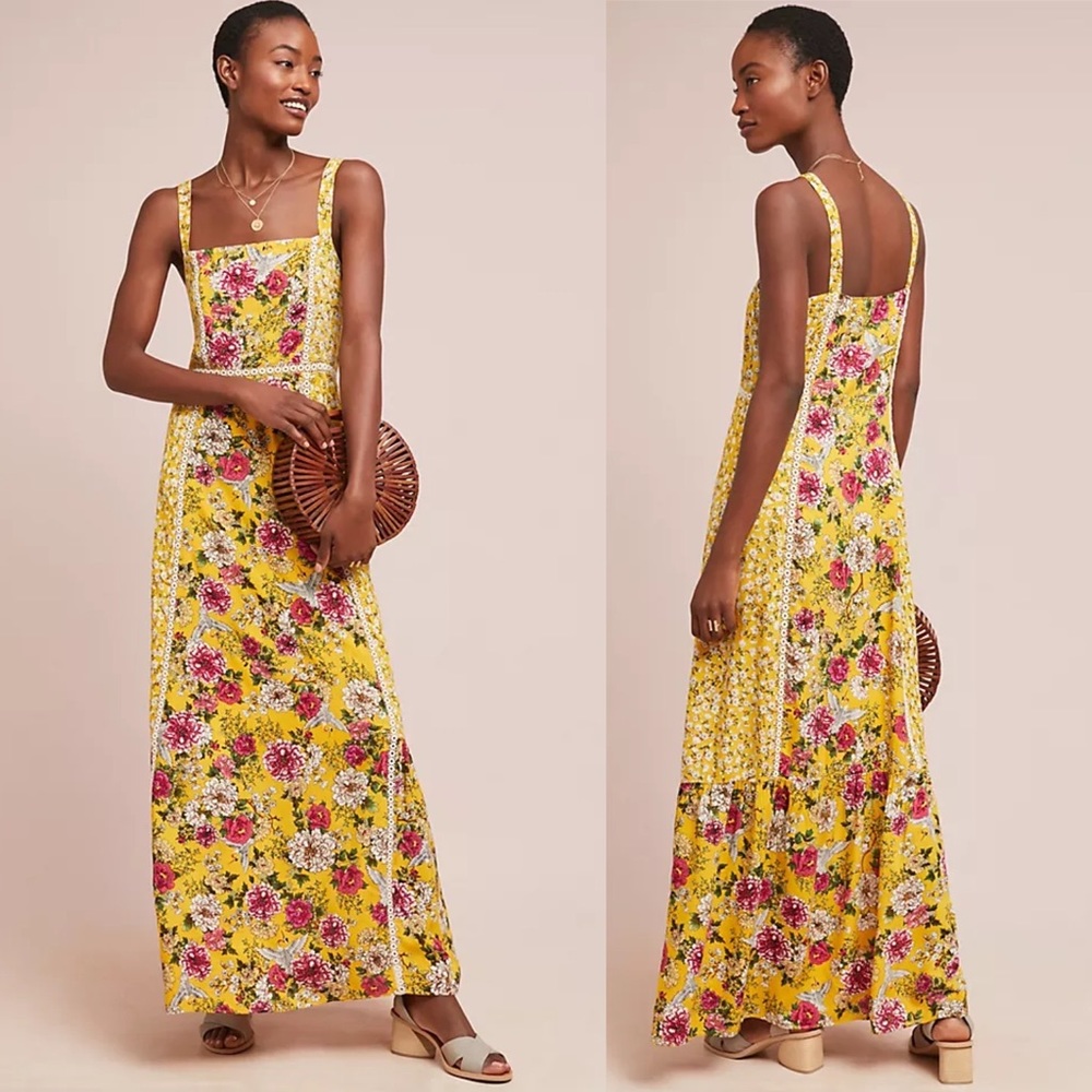 Anthropologie Farm Rio Cantonal Maxi Dress